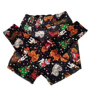 Velvety Soft Stretchy Dog Christmas Xmas Velour Leggings Bulldog Beagle Terrier